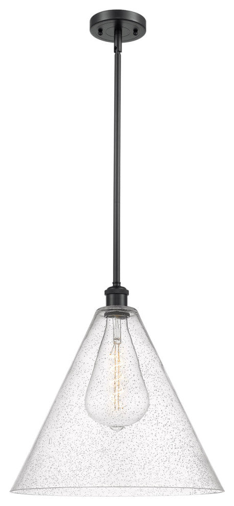 Innovations 516-1S-BK-GBC-164 1-Light Pendant, Matte Black