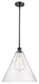 Innovations 516-1S-BK-GBC-164 1-Light Pendant, Matte Black