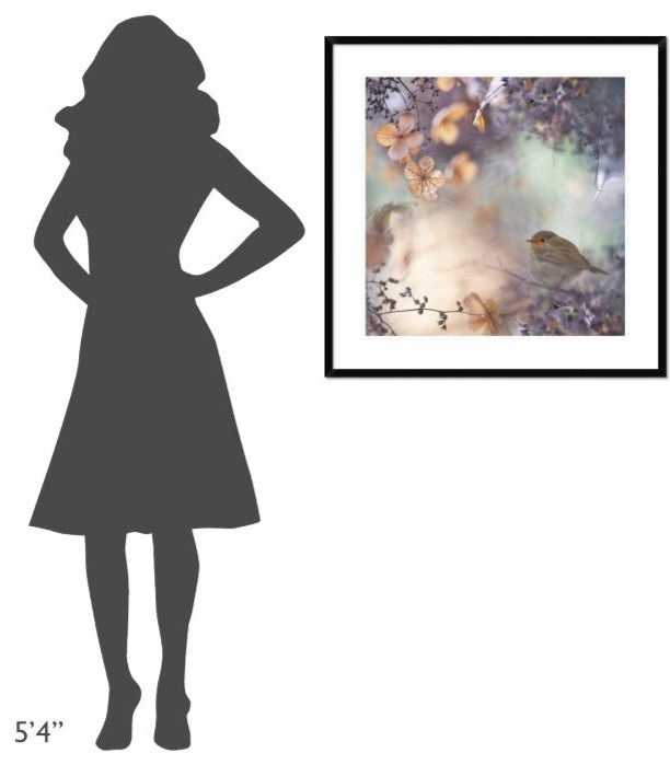 "Hydrangea Fantasy" Framed Digital Print by Teuni, 32"x32"