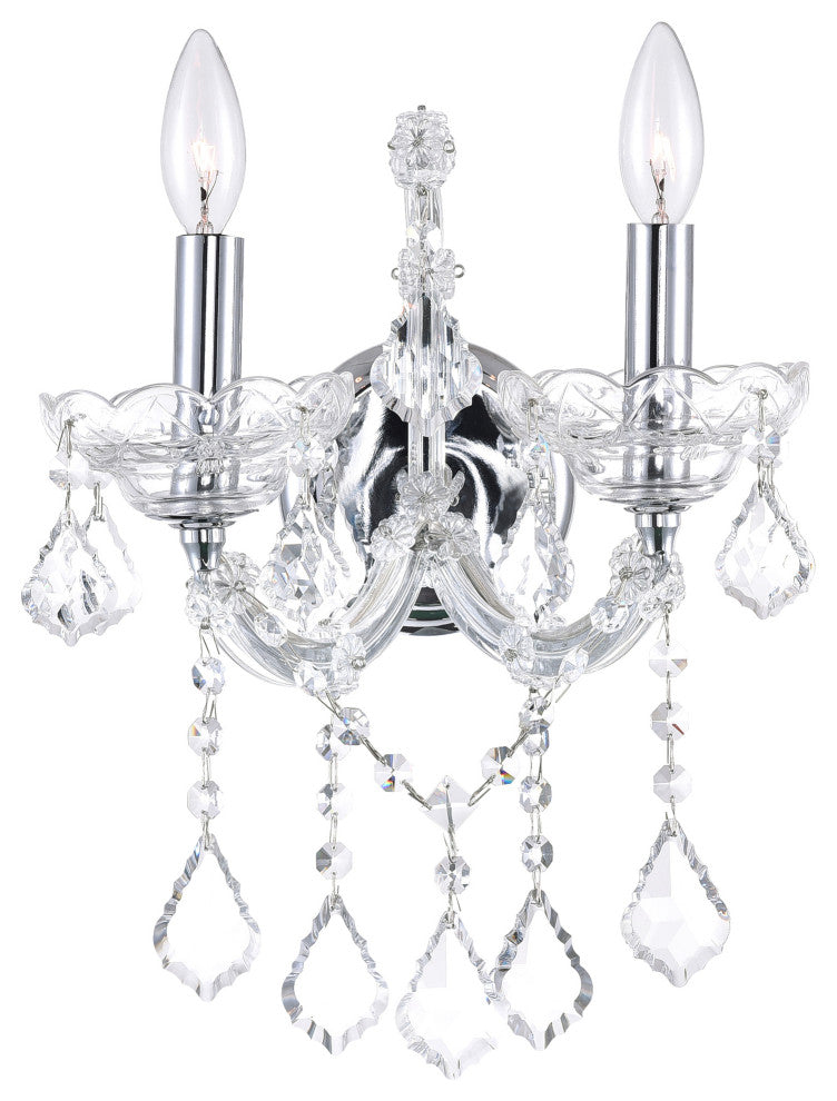 Maria Theresa 2 Light Wall Sconce With Chrome Finish