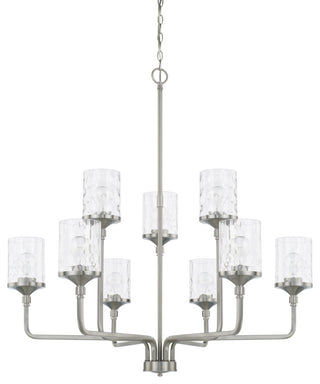 Capital Lighting 428891-451 Colton 9 Light 38"W Chandelier - Brushed Nickel