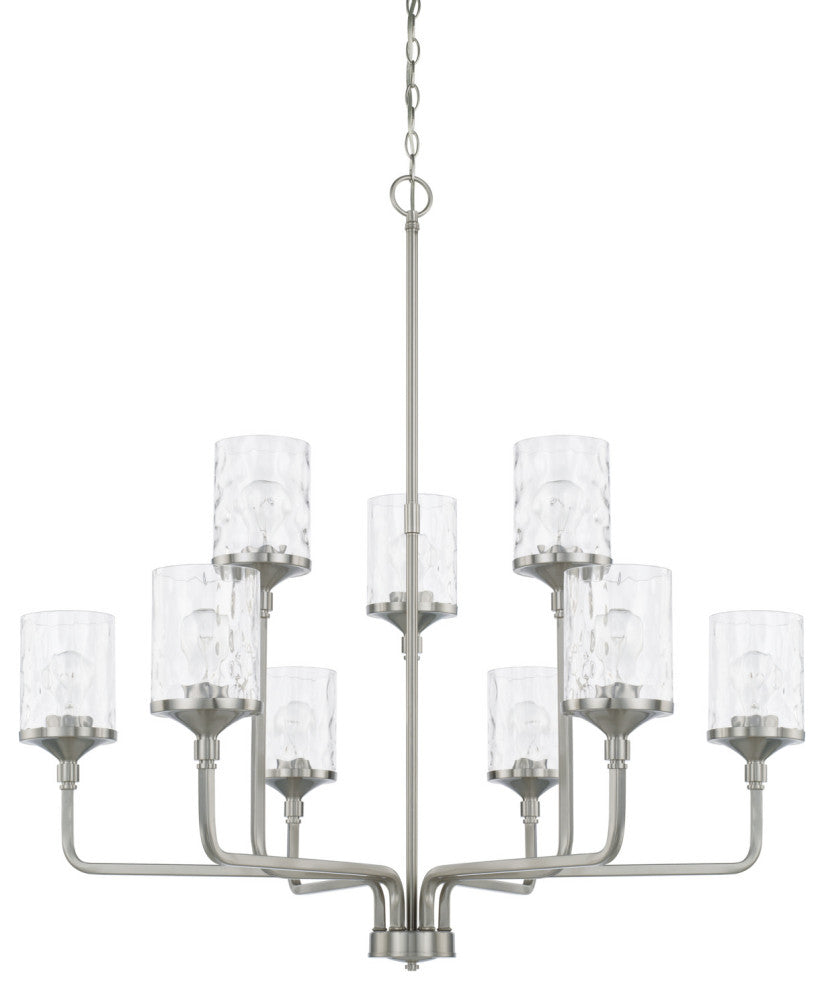 Capital Lighting 428891-451 Colton 9 Light 38"W Chandelier - Brushed Nickel
