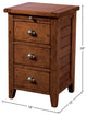 Irish Coast 3-Drawer Nightstand, Brown