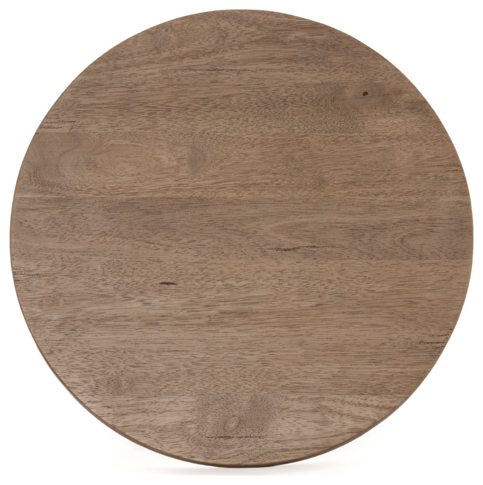 Mesa End Table-Light Brushed Parawood