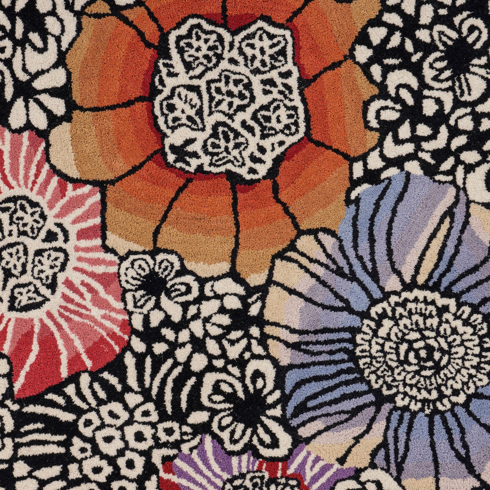 Spring Blossoms Area Rug, 4' Round