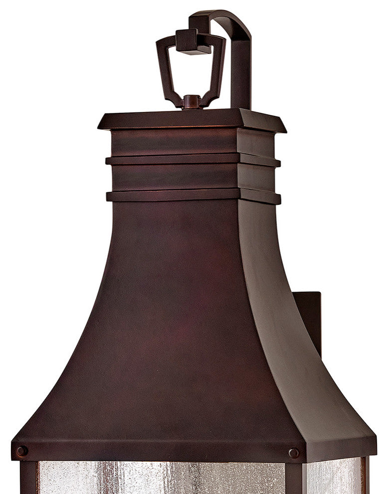 Hinkley Beacon Hill Outdoor Wall Mount, Blackened Copper, Extra Large