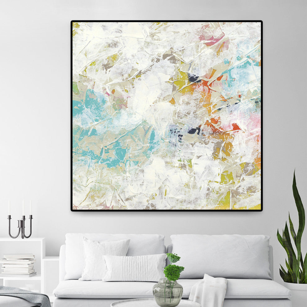 "Frost II" Oversized Framed Canvas, 45" x 45"