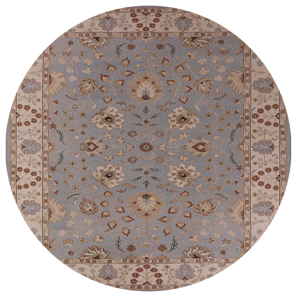 Ahgly Company Indoor Round Mid-Century Modern Area Rugs, 7' Round