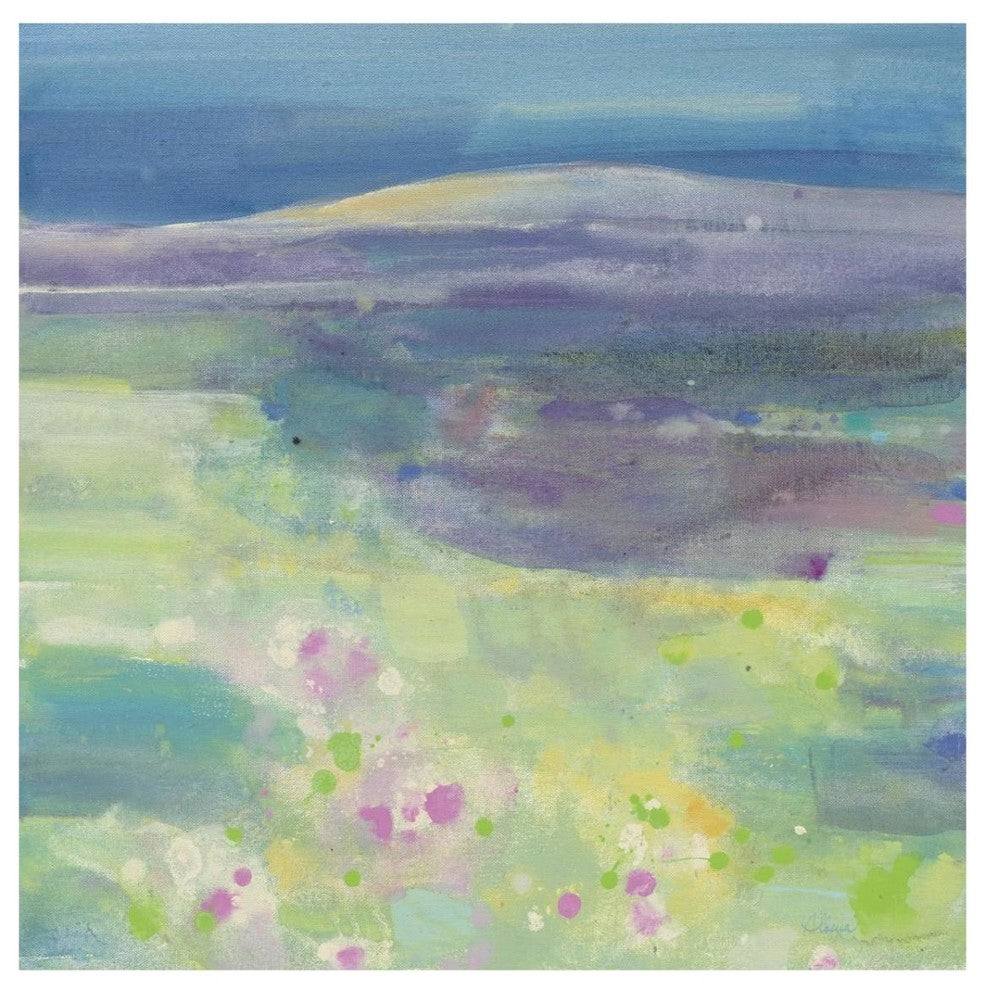 "Lavender Fields" Digital Paper Print by Albena Hristova, 32"x32"