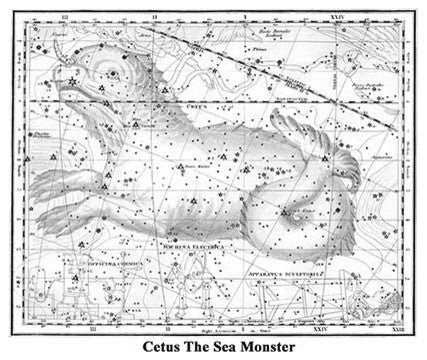 Cetus the Sea Monster - Framed Paper Poster 20" x 30"
