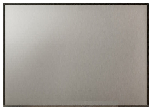 Eviva Black 48" x 30" Rectangular Black Metal Framed Mirror