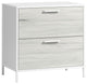 Boulevard Cafe Engineered Wood and Metal Lateral File in White/Haze