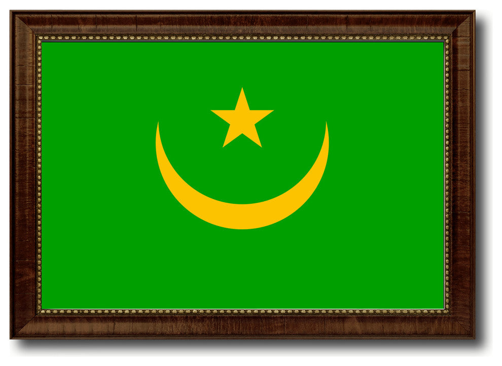 Mauritania Country Flag Canvas Print, 15"x21"