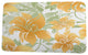 Tropical Resort Tree Mallow Floral Print Bath Mat, Gold, 17"x24"