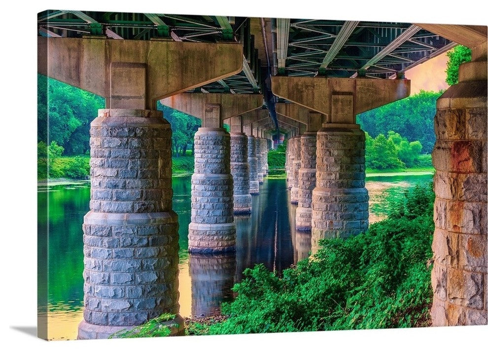 "Hidden Stonecraft" Wrapped Canvas Art Print, 48"x32"x1.5"