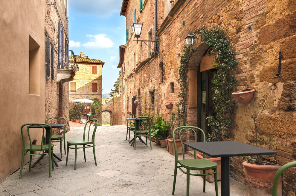 Victor Resin Outdoor Chair Olive Green, Set of 2