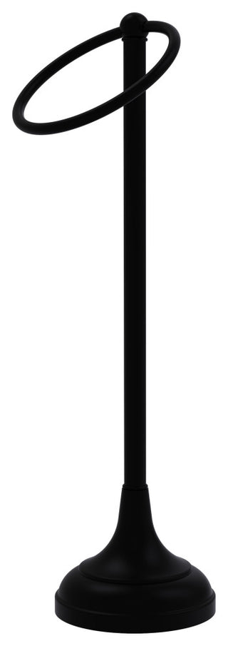 Vanity Top 1 Ring Guest Towel Holder, Matte Black