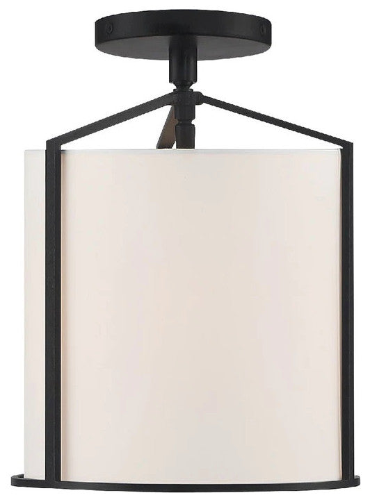 Crystorama Lighting Group CAR-9201_CEILING Carlyn 10"W Semi-Flush - Black