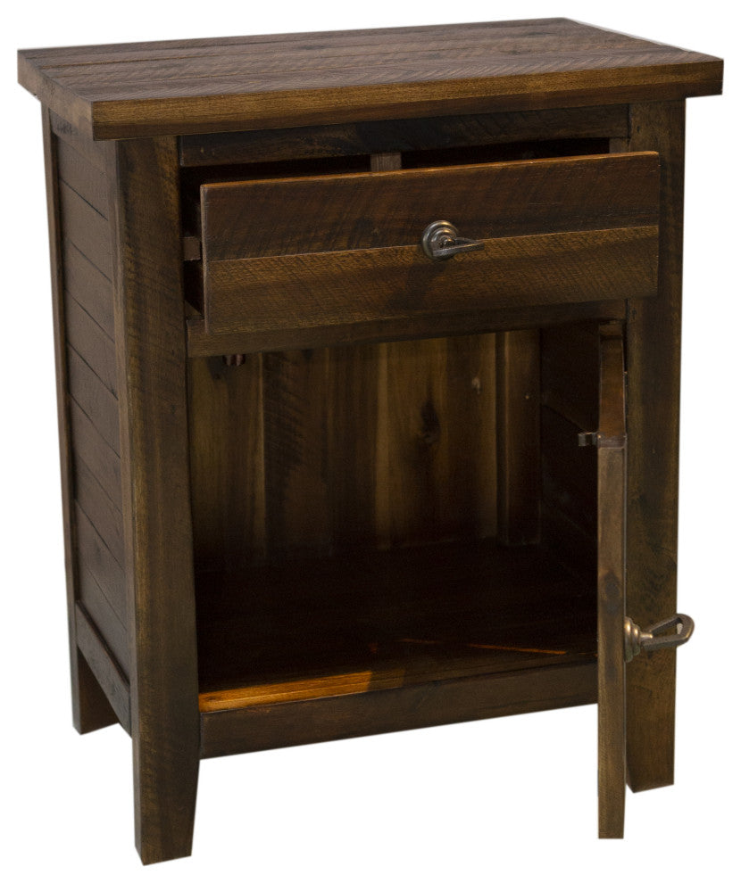 Montana Cabinet 1 Door 1 Drawer, Brown