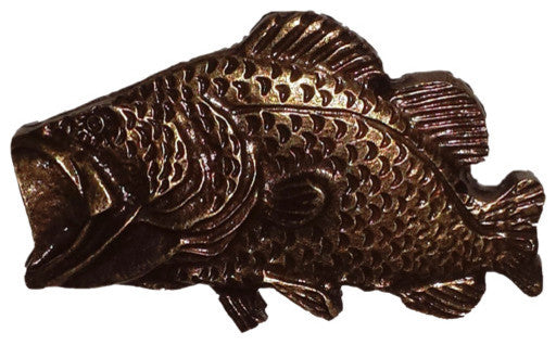 Bass Knob, Antique Brass, Oil Rubbed Bronze