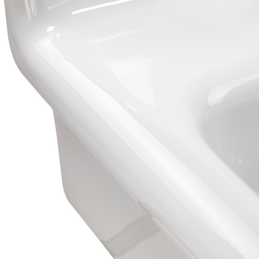 Nantucket Sinks 14" Fireclay Wall-mount Bath Sink