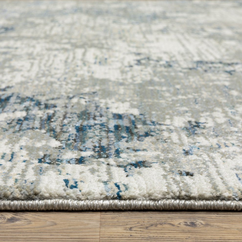 Evolution 0984D Gray/Blue 3'3"x5'2" Rug