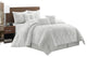 Faust 7 Piece Comforter Set, White, King