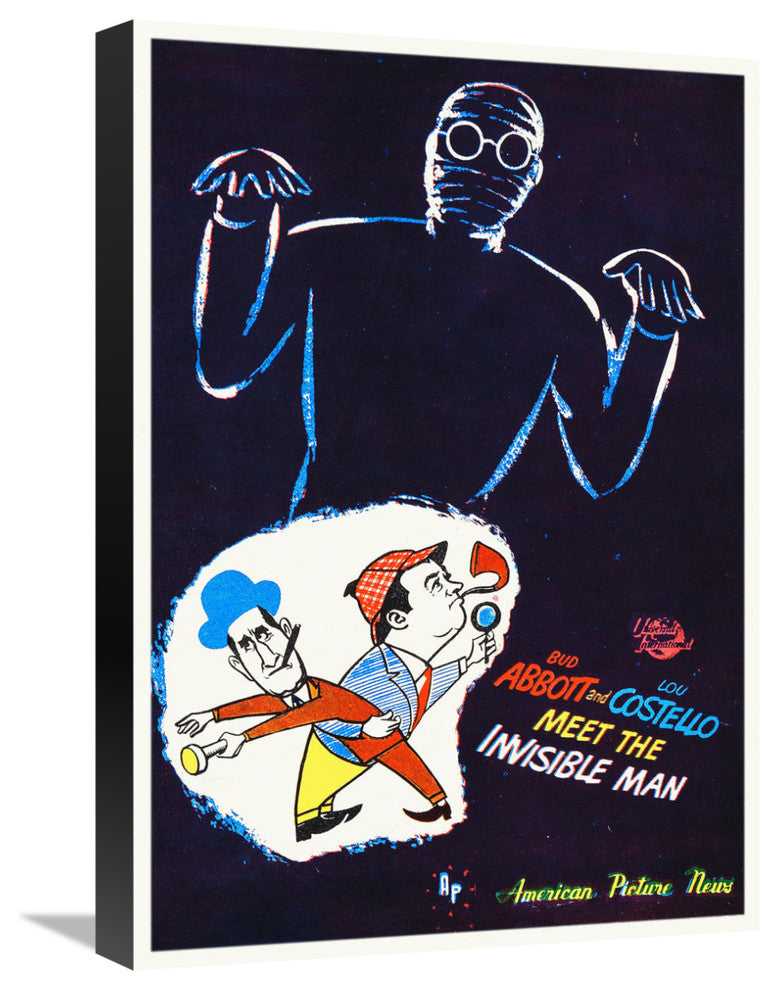 "Abbott & Costello - Invisible Man" Canvas by Hollywood Photo Archive, 15x22"