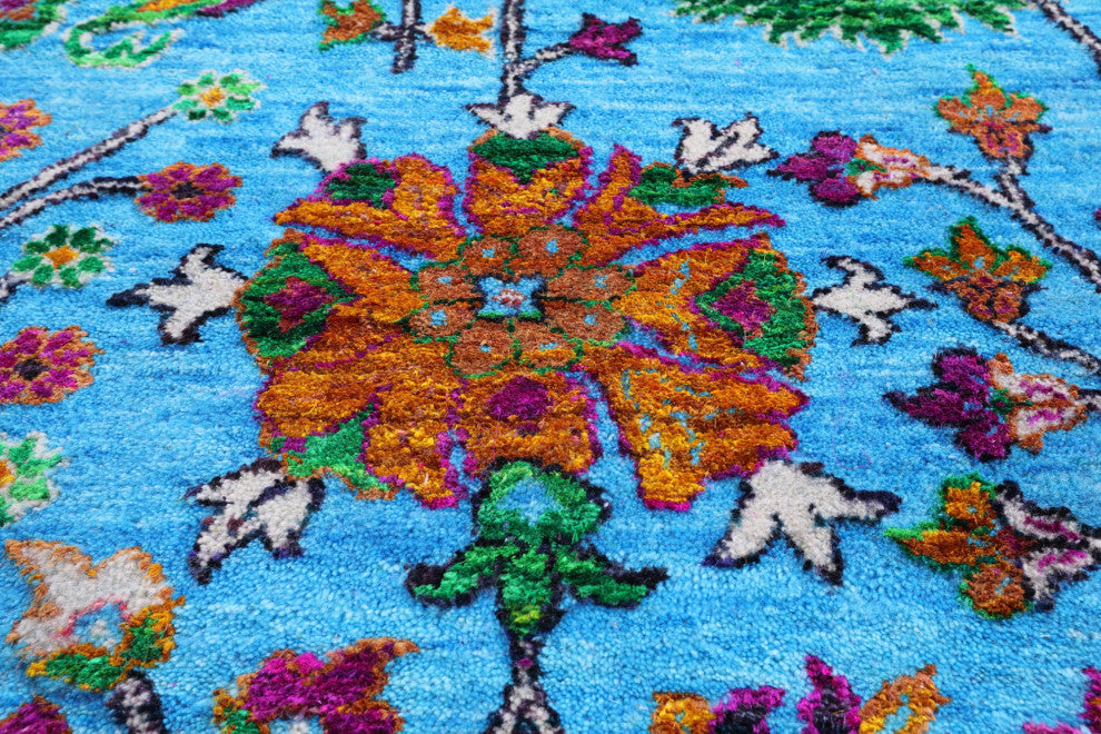 8' 4" X 10' 0" Persian Wool & Silk Hand-Knotted Rug - Q13500