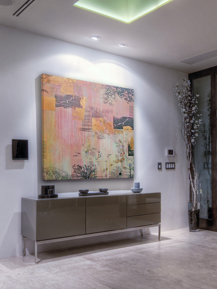 "Spring Cyclone" Painting Print on Canvas by Tracy Silva Barbosa