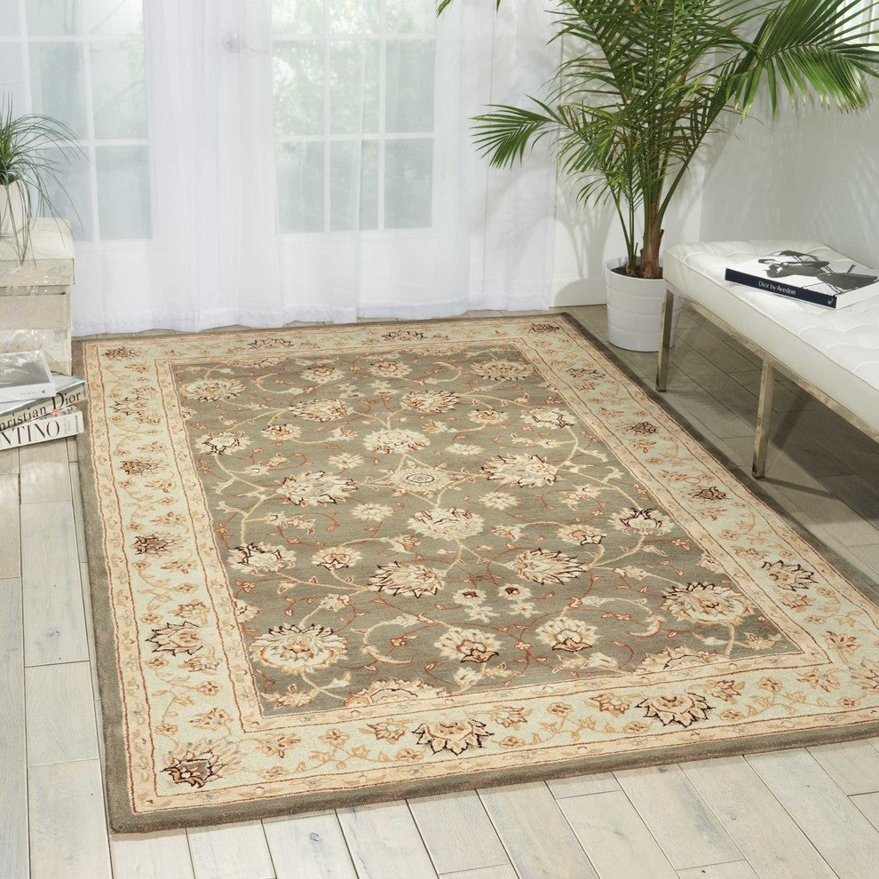NOURISON HERITAGE HALL SLATE AREA RUG