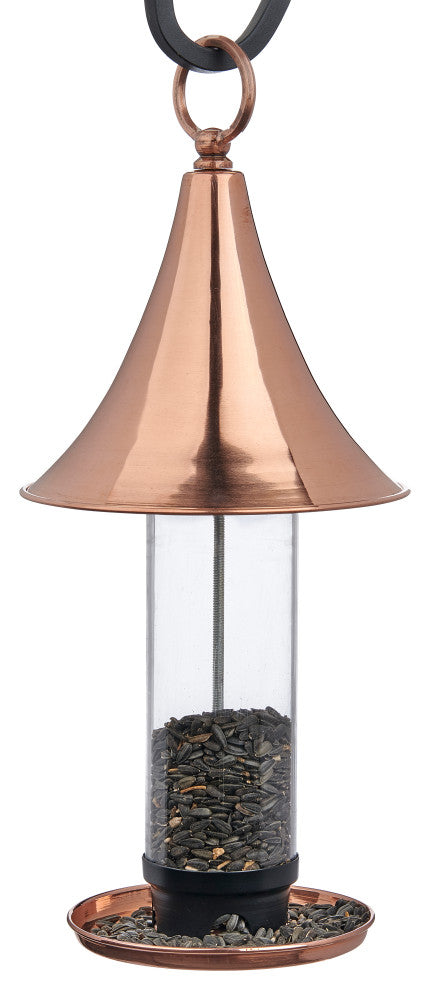 Castella Bird Feeder, Polished Copper