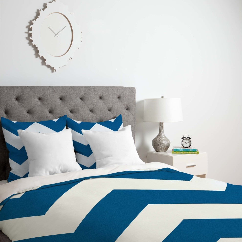 Deny Designs Holli Zollinger Denim Chevron Duvet Cover - Lightweight