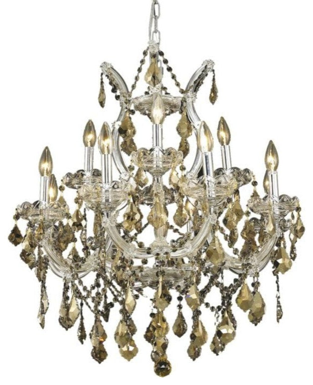 Elegant Lighting 2800D27-GT/RC Maria Theresa 13 Light 27"W - Chrome