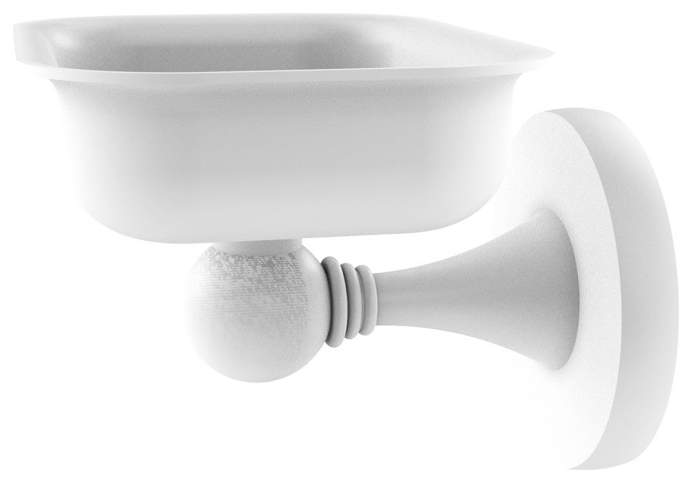 Shadwell Wall-Mount Soap Dish, Matte White