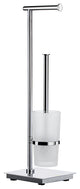 Outline Lite Toilet Roll Holder/Toilet Brush Stainless Steel Polished