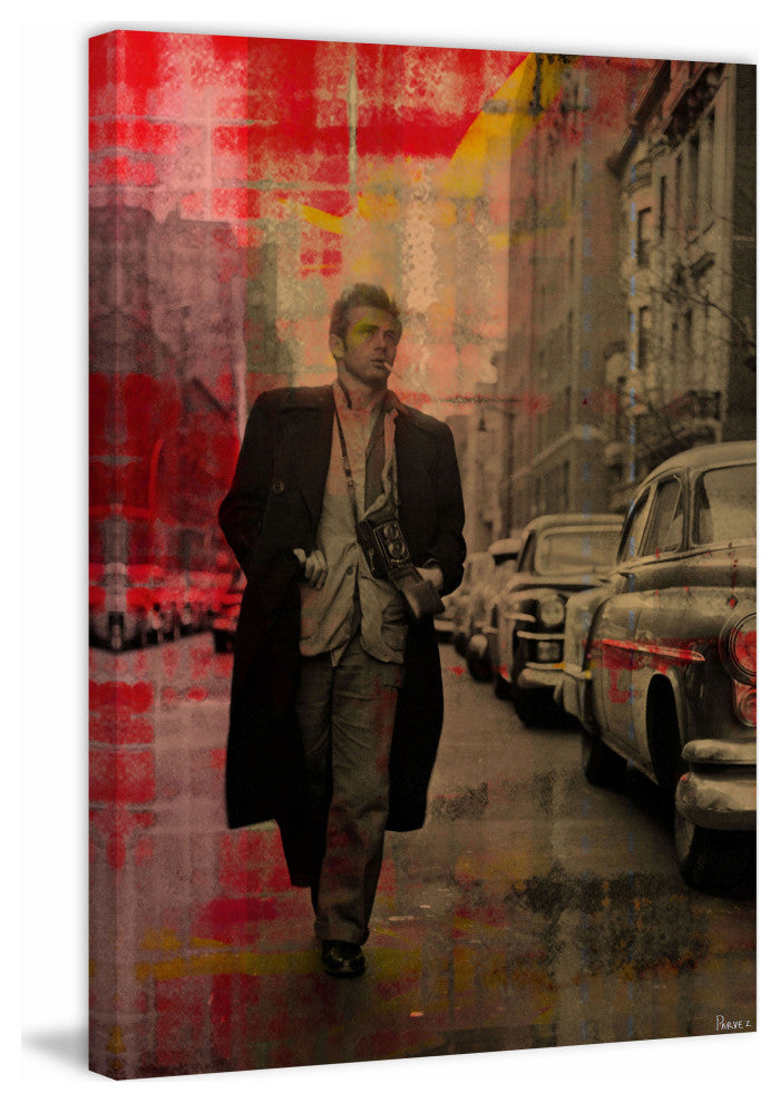 "James Dean -" Fine Art Canvas Print, 12"x18"