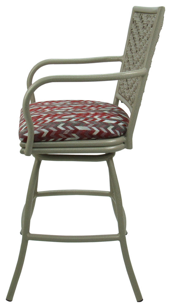 Outdoor Indoor Counter 26", 30" or Extra Tall 34" Bar Stool, Simi Desert Rose, 30"