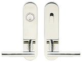 Copenhagen Lever, Tubular Entry Single Cylinder, RH, Polished Stainless Steel