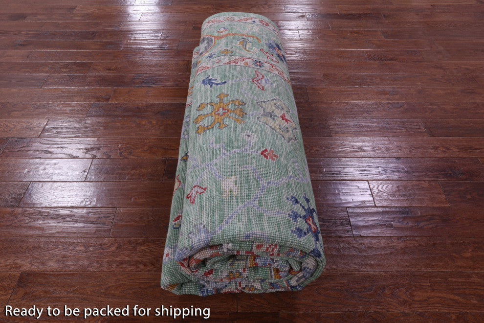 9' 0" X 12' 0" Turkish Oushak Hand Knotted Wool Rug - Q13281
