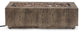 Jasmine Outdoor 50,000 BTU Rectangular Fire Pit, No Tank Holder, Brown Wood Pattern