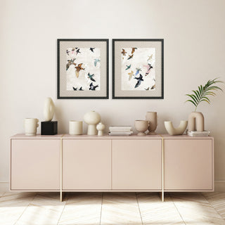 Abstract Birds Artwork, 2-Piece Set