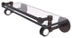 Clearview 16" Gallery Rail Glass Shelf with Dotted Accents, Venetian Bronze