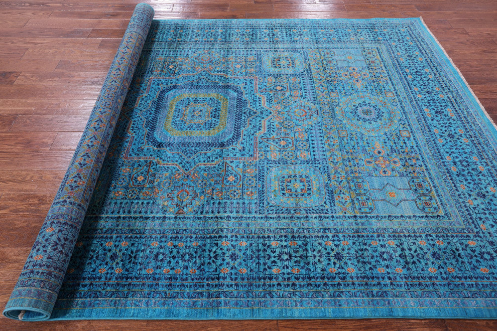 6' 9" X 9' 9" Mamluk Handmade Wool Rug - Q12244