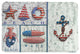 Laural Home Patriotic Coastal Mix Memory Foam Rug