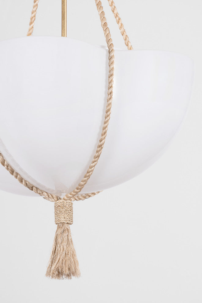 Hudson Valley Lighting Amberley Pendant, Vintage Gold Leaf