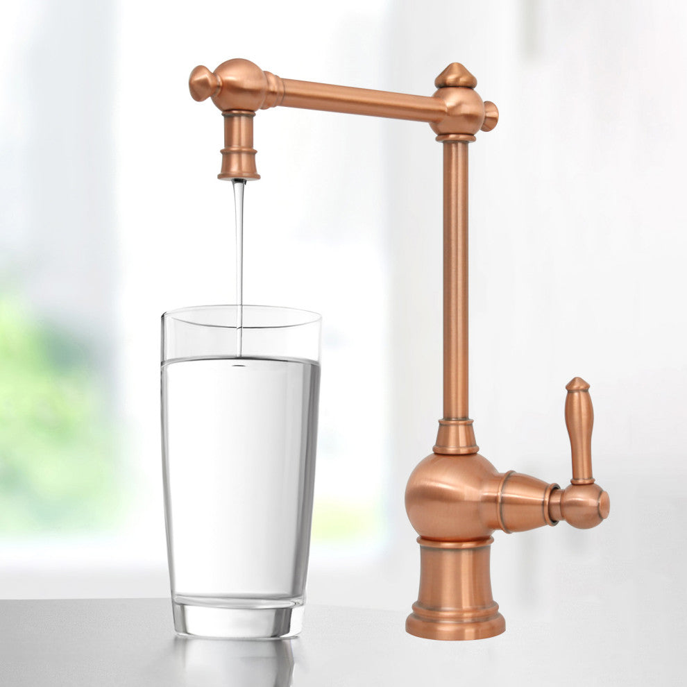 One-Handle Copper Drinking Water Filter Faucet Instant Hot Water Tank Dispenser