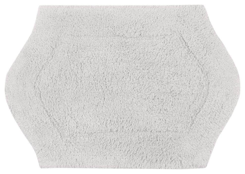 Waterford Bath Rug, 17"x24", Light Gray