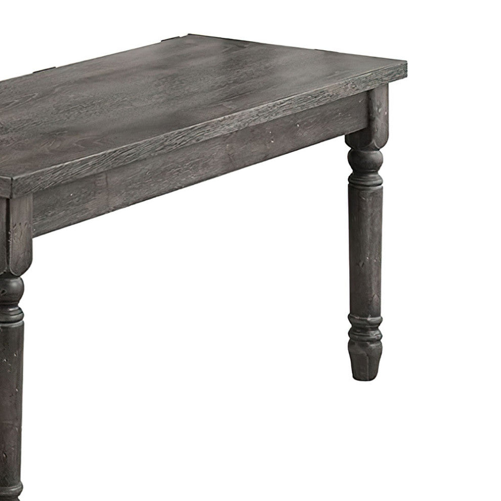 Acme Wallace Bench, Weathered Blue Washed