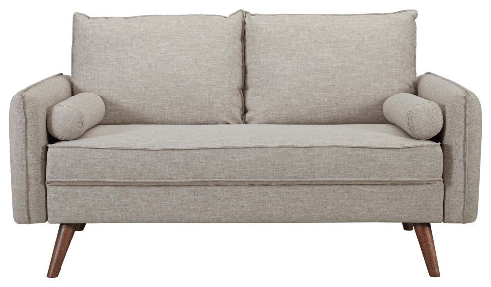 Revive Upholstered Loveseat, Beige
